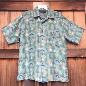 Silk Traders Hawaii Tropical Print Shirt